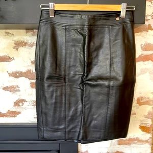 Guess faux leather pencil skirt.